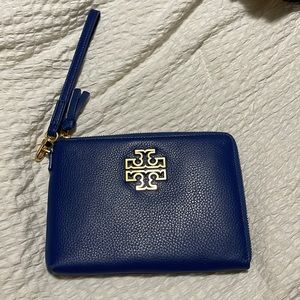Tory Burch Royal Navy Blue Wristlet/Wallet